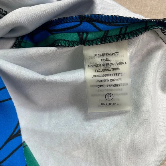 Tracy Reese Floral 2 Piece Set Womens XS Crop Top Mermaid Skirt Artsy Maximalist - Picture 10 of 16